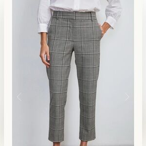 Gray Plaid Women's Pants